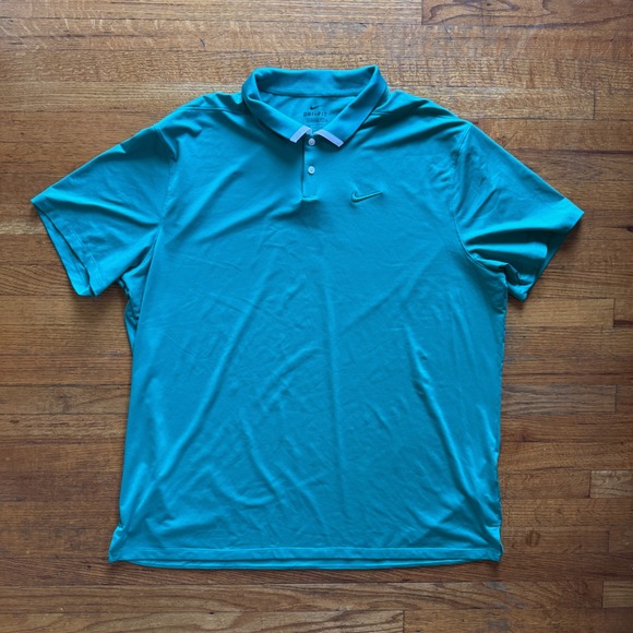 Nike Dri-FIT Golf Polo Shirt Moisture Wicking Athletic Green XXL‎ - Picture 1 of 6